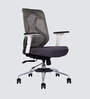 Glider Breathable Mesh Ergononic Chair in Black & White Colour