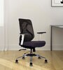 Glider Breathable Mesh Ergononic Chair in Black & White Colour