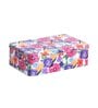 Metal Storage Box with Lid | Airtight|Rectangular (Multicolor Floral)