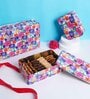 Metal Storage Box with Lid | Airtight|Rectangular (Multicolor Floral)