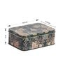 Metal Storage Box with Lid | Airtight| Rectangular (Olive Green)