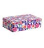 Metal Storage Box with Lid | Airtight|Rectangular (Multicolor Floral)