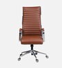 Global Leatherette High Back Office Chair in Tan Colour