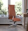 Global Leatherette High Back Office Chair in Tan Colour