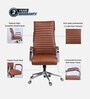 Global Leatherette High Back Office Chair in Tan Colour