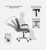 Global Leatherette Low Black Office Chair in Brown Colour