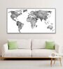Global Perspectives Grey Canvas Art Print