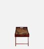Global Print Solid Wood Portable Table in Brown Colour