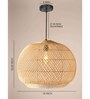 Globe Handmade Bamboo Pendant Hanging Light (Beige)