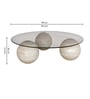 Globe Lux Marble Coffee Table In Beige Colour