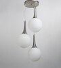 Akina White Glass Cluster Hanging Light