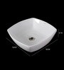 Glocera Liva White Ceramic Basin