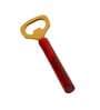 Red Resin & Steel Bar Set of 5