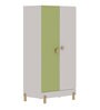 Glori 2 Door Wardrobe In Egg White Finish
