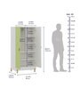 Glori 2 Door Wardrobe In Egg White Finish