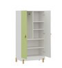 Glori 2 Door Wardrobe In Egg White Finish