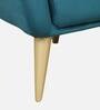 Gloria Fabric Full Back Lounge Chair In Teal Colour