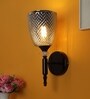 Gloria Glossy & Black Mild Steel Wall Light