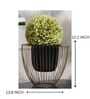 Gloria Riga Black & Gold Metal Planter Gloria Riga Black & Gold Metal Planter