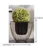 Gloria Riga Black Metal Planter