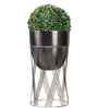Gloria Riga Black Metal Planter Small
