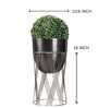 Gloria Riga Black Metal Planter Small