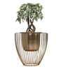 Gloria Riga Gold Metal Planter