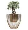 Gloria Riga Gold Metal Planter- Small Gloria Riga Gold Metal Planter- Small