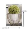 Gloria Riga White & Gold Metal Planter (Large) Gloria Riga White & Gold Metal Planter (Large)