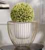Gloria Riga White Metal Planter