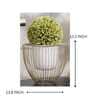 Gloria Riga White Metal Planter