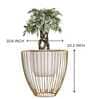 Gloria Riga White Metal Planter