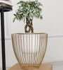 Gloria Riga White Metal Planter