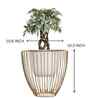 Gloria Riga White Metal Planter Small Gloria Riga White Metal Planter Small