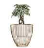 Gloria Riga White Metal Planter Small Gloria Riga White Metal Planter Small