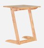 Gloria Solid Wood C Table In Natural Finish