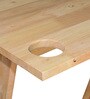 Gloria Solid Wood C Table In Natural Finish