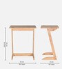 Gloria Solid Wood C Table In Natural Finish