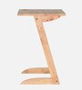 Gloria Solid Wood C Table In Natural Finish