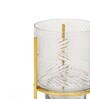 Glorius Gold Mild Steel & GlassTable Tealight Candle Holders