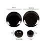 Black Ceramic Dinner Set of 20