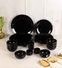 Black Ceramic Dinner Set of 20