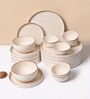 Choco chip Cream Melamine Plato Dinner Set Of 20 Pcs