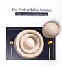 Choco chip Cream Melamine Plato Dinner Set Of 20 Pcs