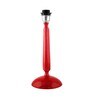 Glossy Red Cubist Aluminium Table Lamp With Red Drum Shade, Bedside, Living Room Study Lamp, Bulb Included