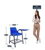 Glossy Student Chair in Blue Colour