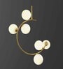 Gloster  Contemporary White Glass Premium Ball  Chandelier
