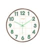 Rose Gold Glow-In-The-Dark Wall Clock With Green Luminous Numbers (33 Cm)