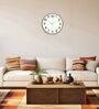 Rose Gold Glow-In-The-Dark Wall Clock With Green Luminous Numbers (33 Cm)