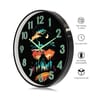 Black Mountain Landscape Glow-In-The-Dark Wall Clock (13 Inch)
